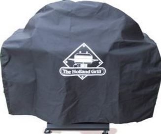The Holland Grill® Canvas Deluxe Grill Cover-Black 0
