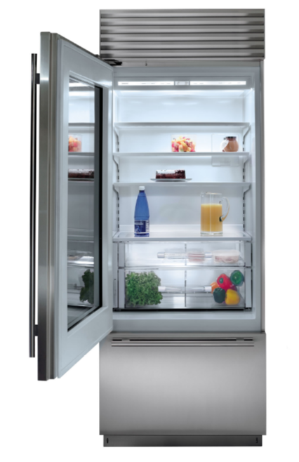Sub-Zero® 17.3 Cu. Ft. Overlay Built In Bottom Freezer Refrigerator 1