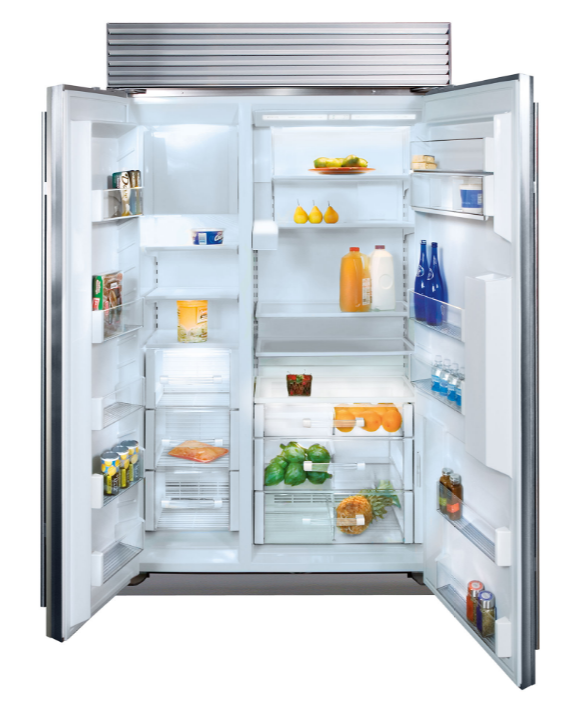 Sub-Zero® 23.9 Cu. Ft. Stainless Steel Built In Side By Side Refrigerator-1