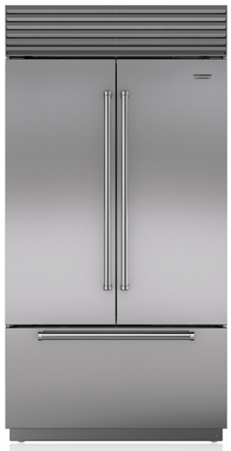 Sub-Zero® 24.7 Cu. Ft. Stainless Steel Built In French Door Refrigerator-BI-42UFDID/S/PH