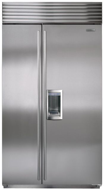 Sub-Zero 24 Cu. Ft. Built In Side-by-Side Refrigerator-Stainless Steel-0