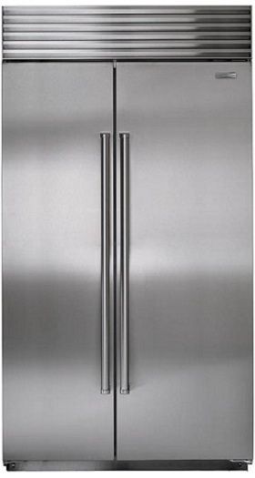 Sub-Zero 24.0 Cu. Ft. Built In Side-by-Side Refrigerator-Stainless Steel-0