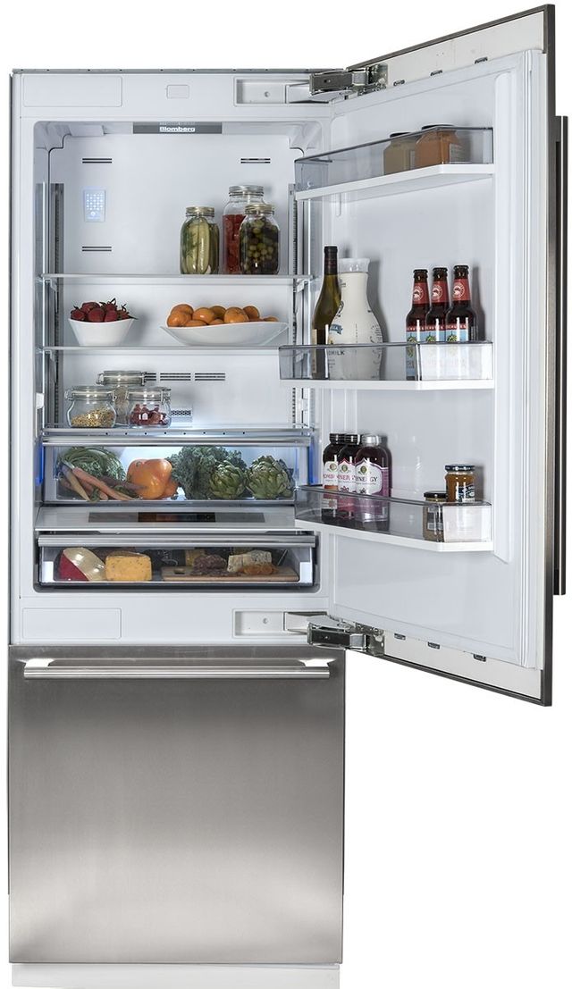 Blomberg® 16.4 Cu. Ft. Built-In Bottom-Freezer Refrigerator-Panel Ready 1