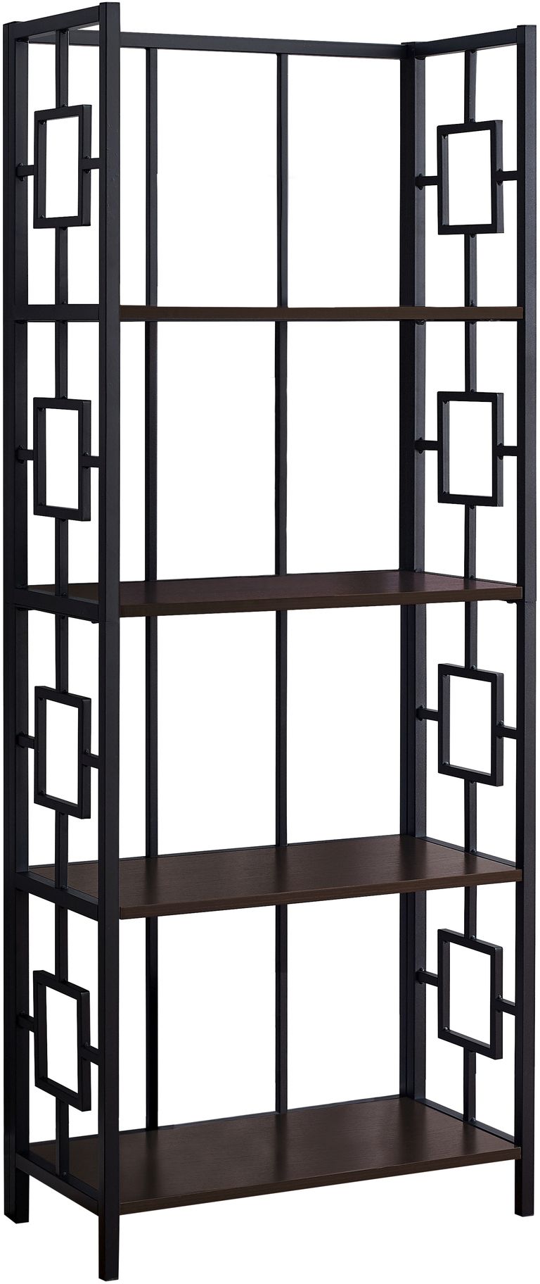 Black metal on sale etagere bookcase