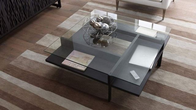 BDI Terrace™ Charcoal Stained Ash Square Coffee Table 3
