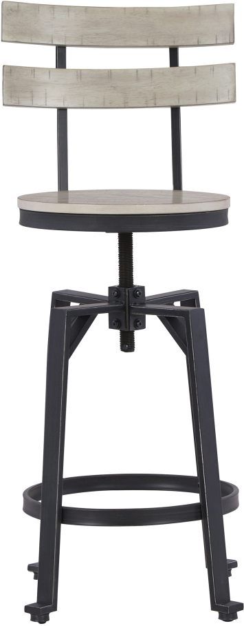 Signature Design by Ashley® Karisslyn Whitewash/Black Counter Height Stool - Set of 2-1