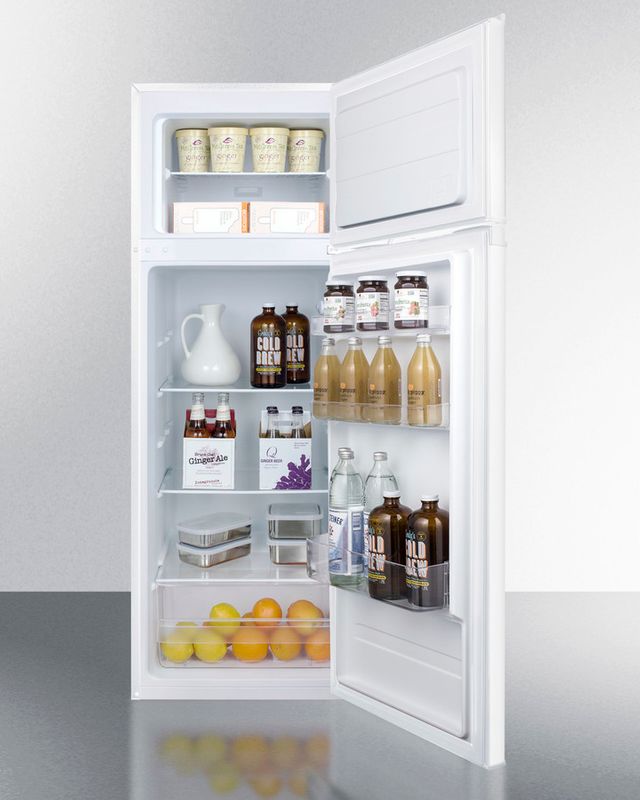 Summit® 7.1 Cu. Ft. White Top Freezer Refrigerator 4