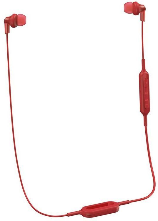 Panasonic® Ergofit Red Wireless In-Ear Headphones