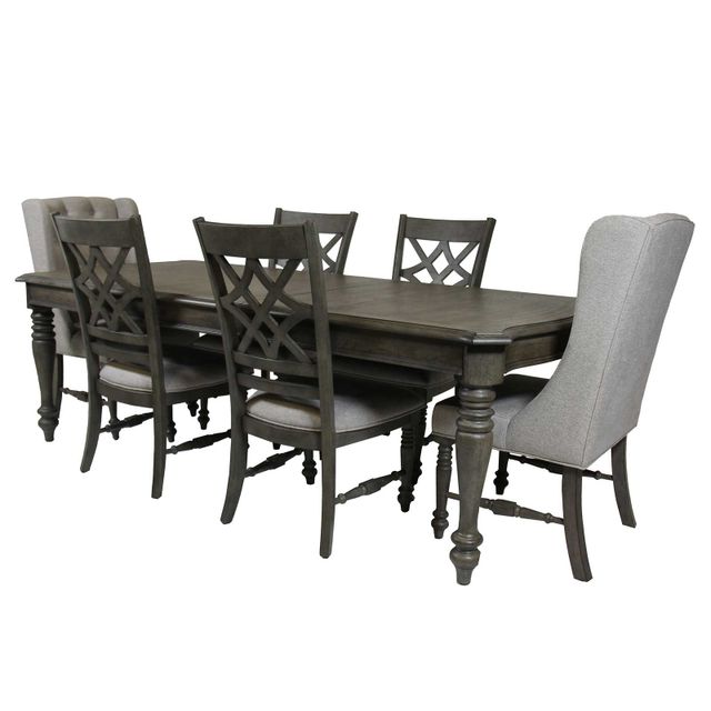 Avalon Furniture Vienna Dining Table, 4 Side Chairs, and 2 Host Chairs-1