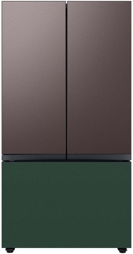 Samsung Bespoke 36" Emerald Green Steel French Door Refrigerator Bottom Panel 3