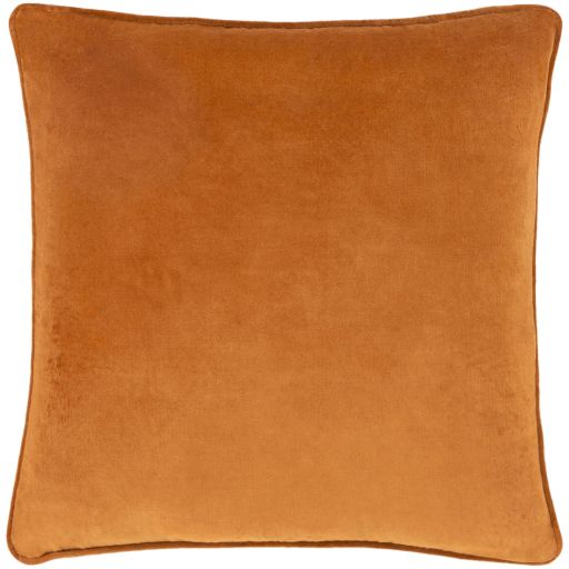 Surya Safflower Burnt Orange 22"x22" Pillow Shell with Down Insert-2