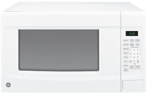 GE® 1.4 Cu. Ft. White Countertop Microwave 0