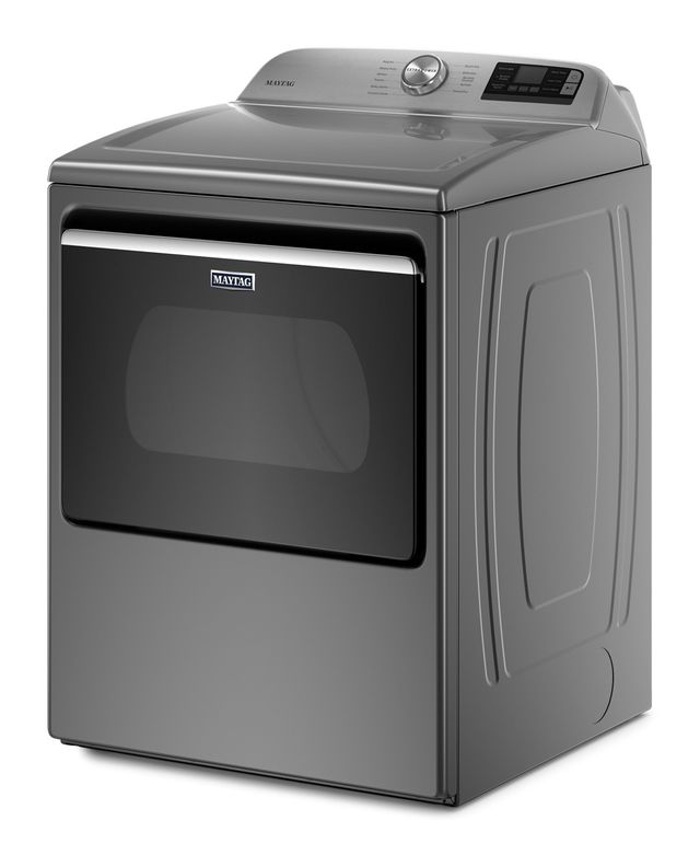 Maytag® 7.4 Cu. Ft. Metallic Slate Front Load Electric Dryer-1