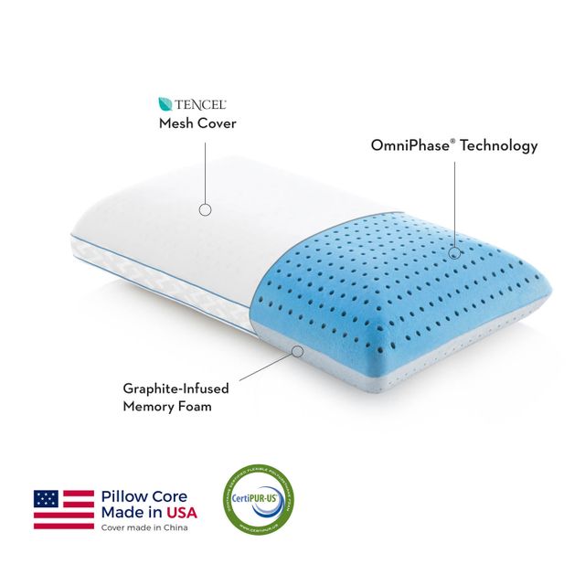 Malouf® Z CarbonCool® + OmniPhase™ Queen Pillow 2