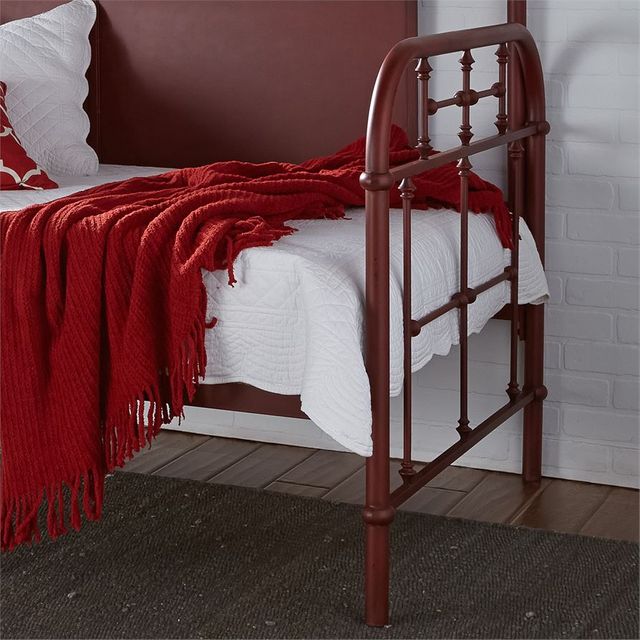 Liberty Vintage Red Twin Metal Day Youth Bed-2