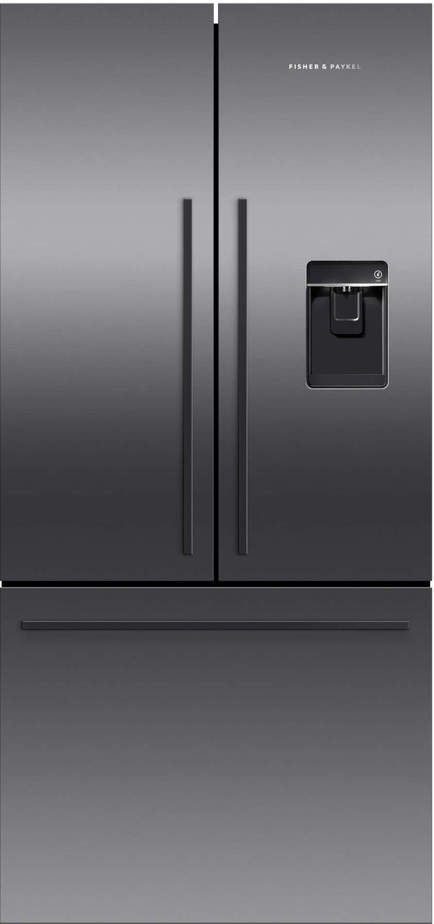 Fisher & Paykel 16.9 Cu. Ft. French Door Refrigerator-Black Stainless Steel-RF170ADUSB5