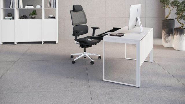 BDI Linea™ Satin White Desk 6