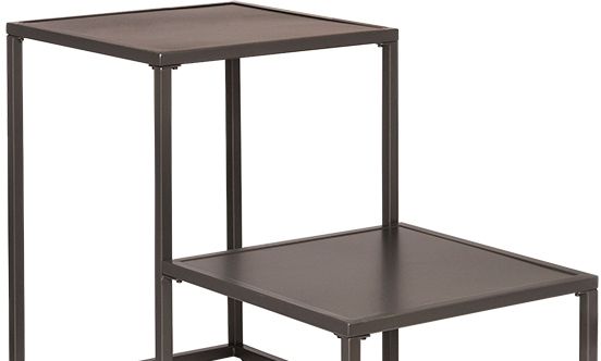 Hillsdale Furniture Display Gray Metal Stool Rack-1