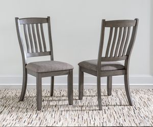 Home Furniture Outfitters Allston Park Gray Farmhouse Dining Chairs - Set of 2