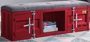 ACME Furniture Cargo Red Youth Storage Bench