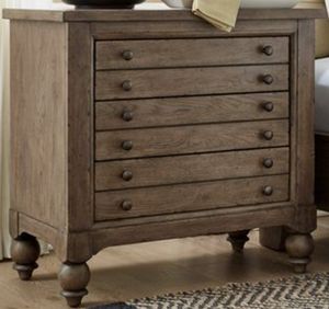 Liberty Americana Farmhouse Dusty Taupe Bedside Chest