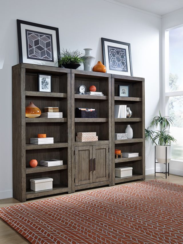 Aspenhome® Modern Loft Greystone Bookcase Wall 1
