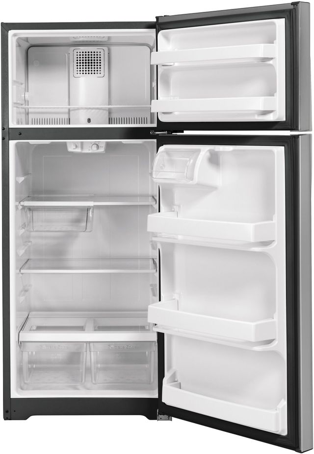 GE® 17.5 Cu. Ft. Stainless Steel Top Freezer Refrigerator 21