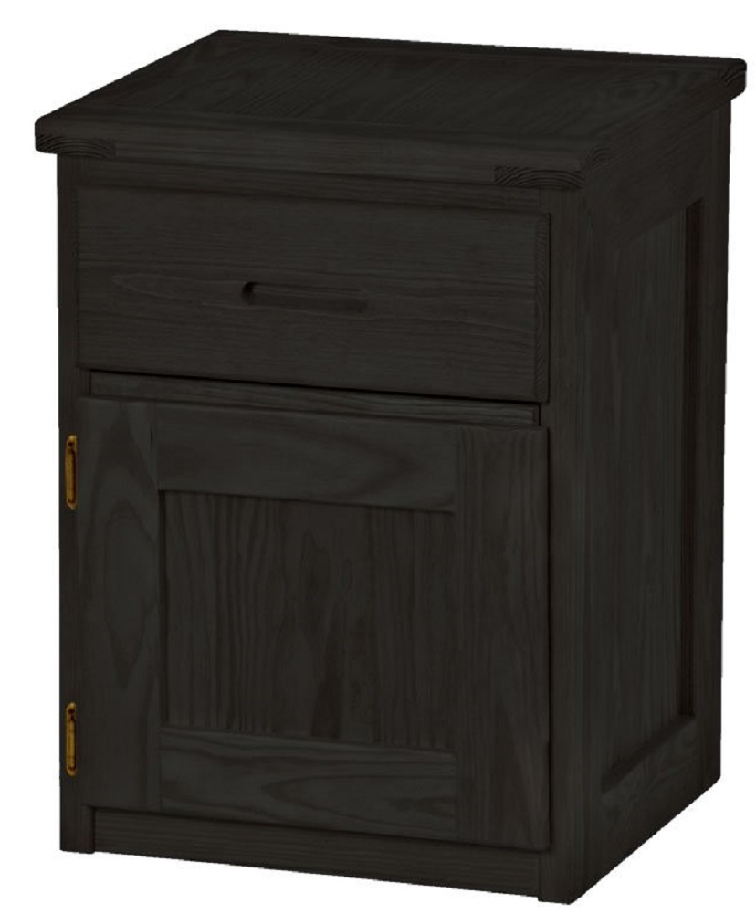 30 tall black nightstand