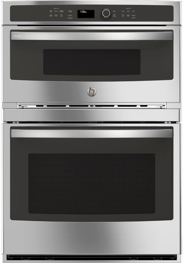 GE Profile™ 30" Stainless Steel Electric Built In Combination Microwave/Oven P215572 0
