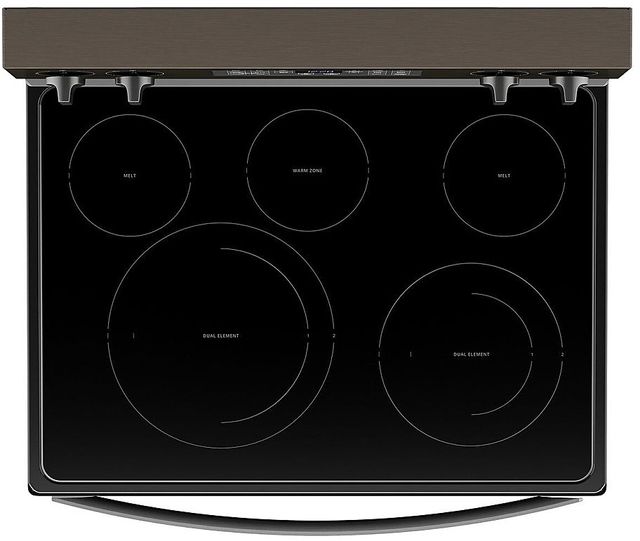 Whirlpool® 30" Black Stainless Freestanding Electric Range with 5-in-1 Air Fry Oven 4