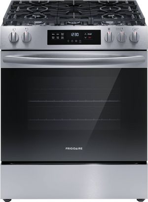 Frigidaire® 30" Stainless Steel Freestanding Gas Range with Front Controls