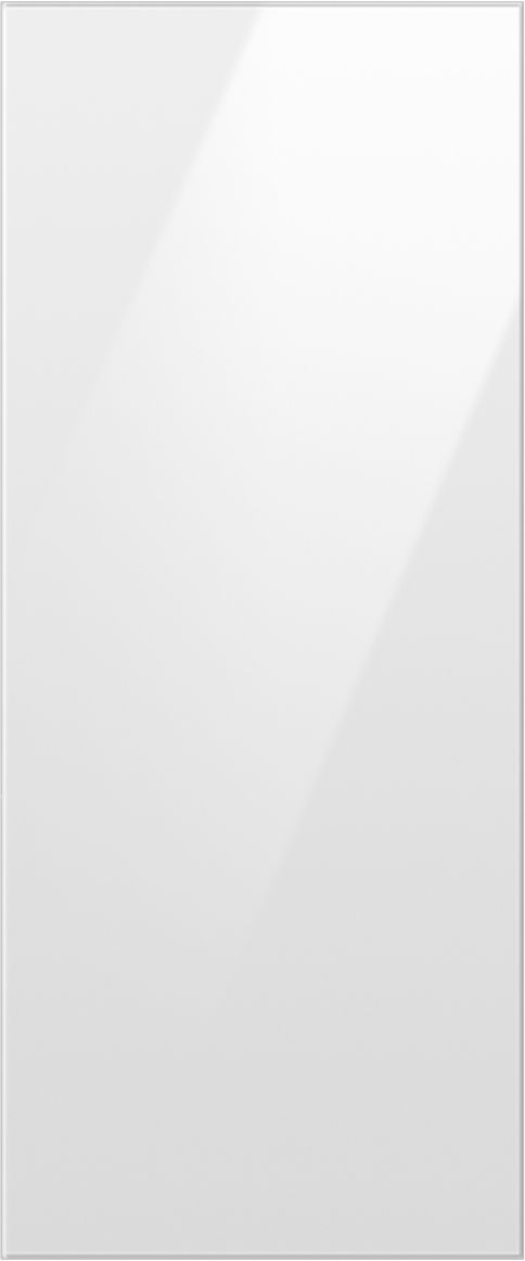 Samsung Bespoke 18" White Glass French Door Refrigerator Top Panel-0