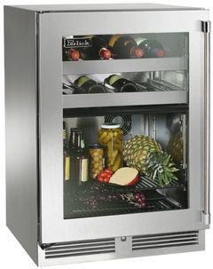 Perlick® Signature Series Stainless Steel 24" Dual-Zone Wine Refrigerator