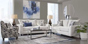Sandia Heights Beige Sofa, Loveseat, and Accent Recliner Set