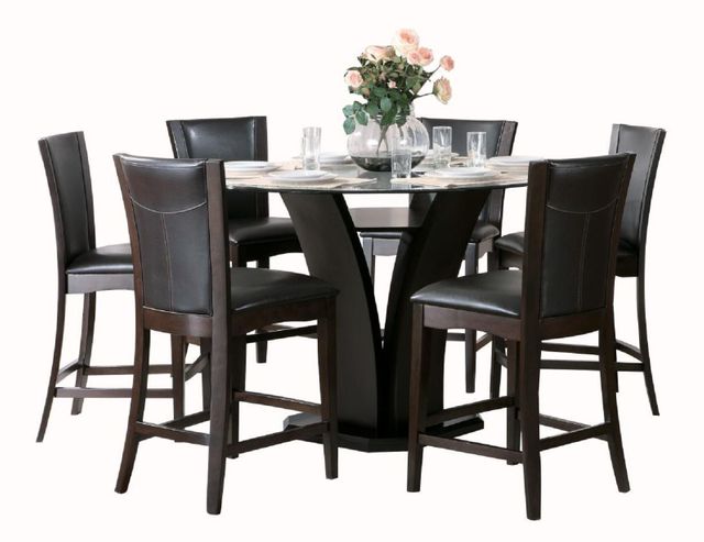 Homelegance® Daisy 54" Espresso Round Counter Height Table 4