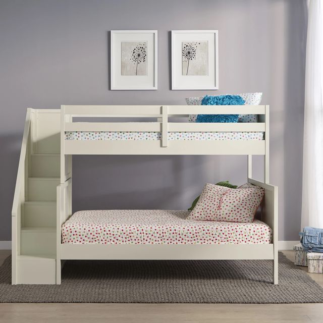 homestyles® Naples Off-White Twin/Full Bunk Bed-2