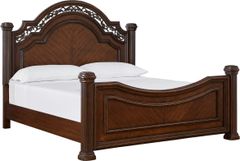 Signature Design by Ashley® Lavinton Cherry Brown California King Poster Bed