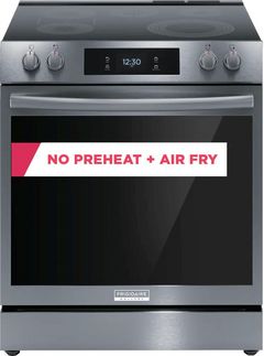 Frigidaire Gallery® 30" Smudge-Proof® Black Stainless Steel Freestanding Electric Range