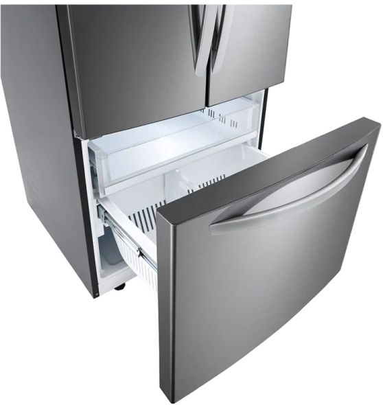 LG 25.1 Cu. Ft. Platinum Silver Steel French Door Refrigerator 9