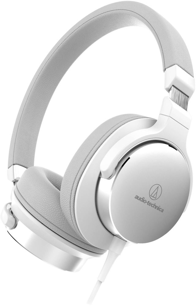 Audio-Technica® White On-Ear High Resolution Headphones 2