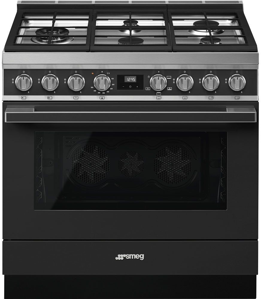 smeg cooker black