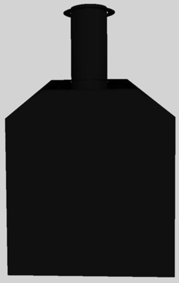 Vent-A-Hood® A Series 36" Black Retro Style Wall Mounted Range Hood-2