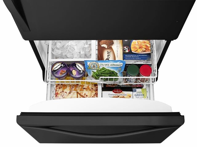 Whirlpool® 19 Cu. Ft. Black Bottom Freezer Refrigerator 6