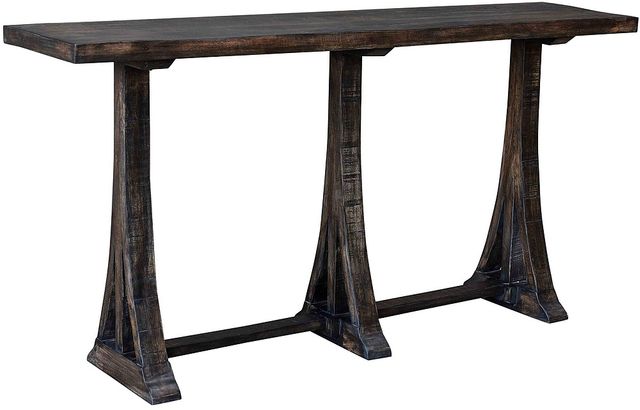 Crestview Collection Alpine Ridge Tall Burnished Mango Wood Console Table-0