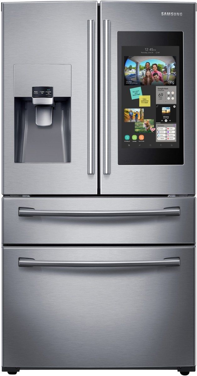 Samsung 28 Cu. Ft. Capacity 4-Door French Door Refrigerator-Fingerprint Resistant Stainless Steel-RF28NHEDBSR 0