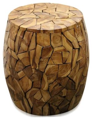 Stylecraft Brown Mosaic Drum Table 