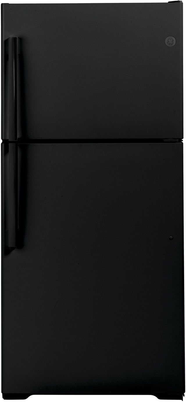 GE® 19.1 Cu. Ft. Black Top Freezer Refrigerator-GTE19JTNRBB-0