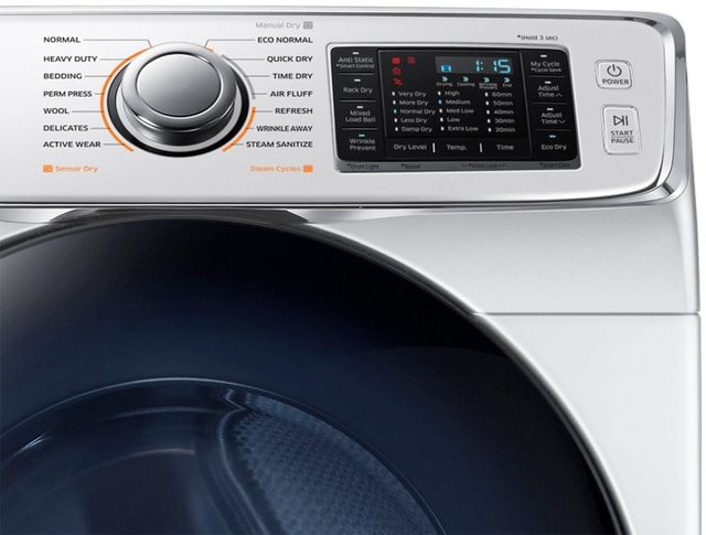 Samsung 7.5 Cu. Ft. White Front Load Electric Dryer 5