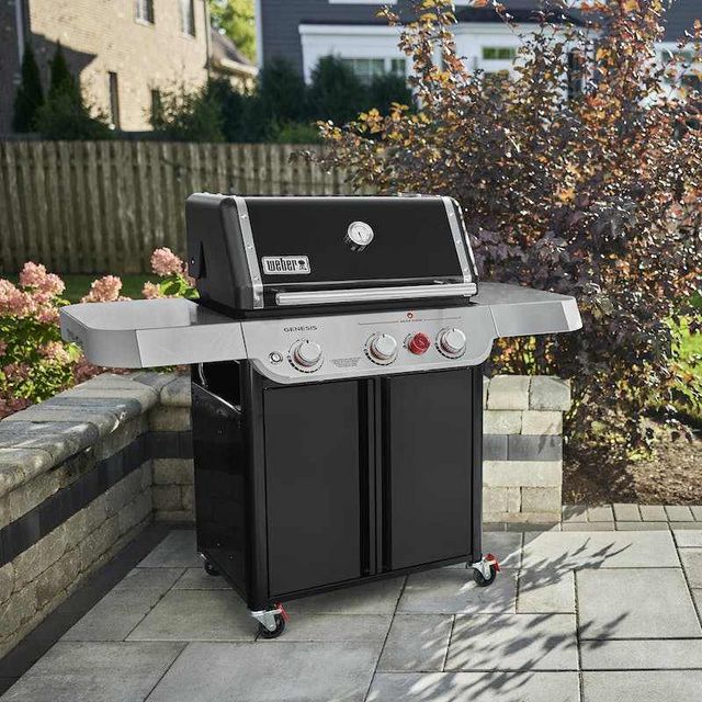 Weber® Genesis E-325 Black Freestanding Liquid Propane Gas Grill ...