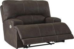Signature Design by Ashley® Kitching Java Wide Seat Power Recliner